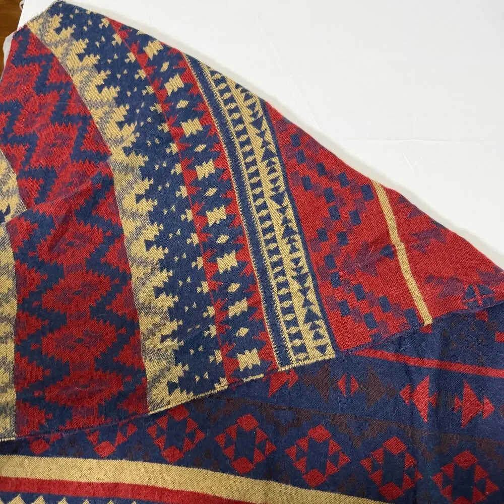 Southwestern Aztec Print Blanket Scarf / Shawl